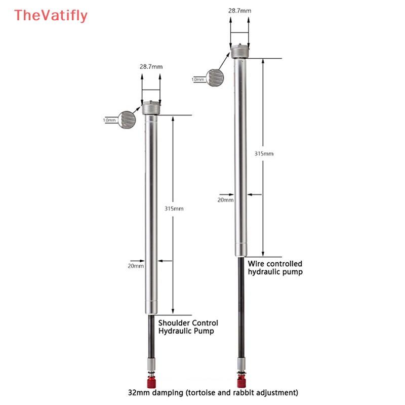 Phuộc Giảm Xóc 32 / 34mm Bằng Hợp Kim Thép Cho Xe Đạp Điều Khiển Từ Xa