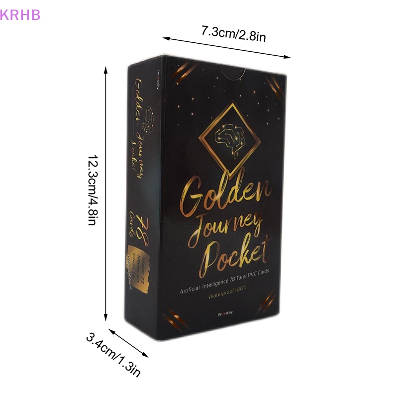 Bộ Bài Tarot Vàng KRHB Kích Thước 12 * 7cm Mới