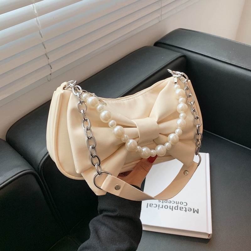 Túi Đeo Chéo Đính Nơ Phong Cách Nhật Bản Mới Cho Nữ