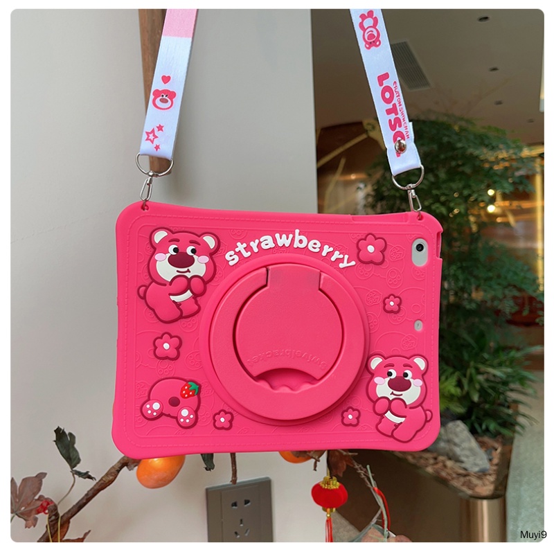 Ốp Máy Tính Bảng Silicon In Hình Dâu Tây Hoạt Hình Cho Ipad 10.2 Ipad 10Th 10.9 Mini 4 / 5 Ipad Air 4 / 5 Pro 11 Ipad 9Th Mini 2