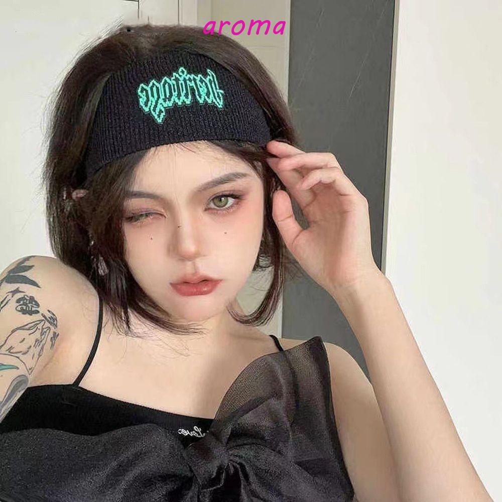 Băng Đô Dệt Kim Thấm Hút Mồ Hôi Màu Sắc Trơn Phong Cách Hàn Quốc