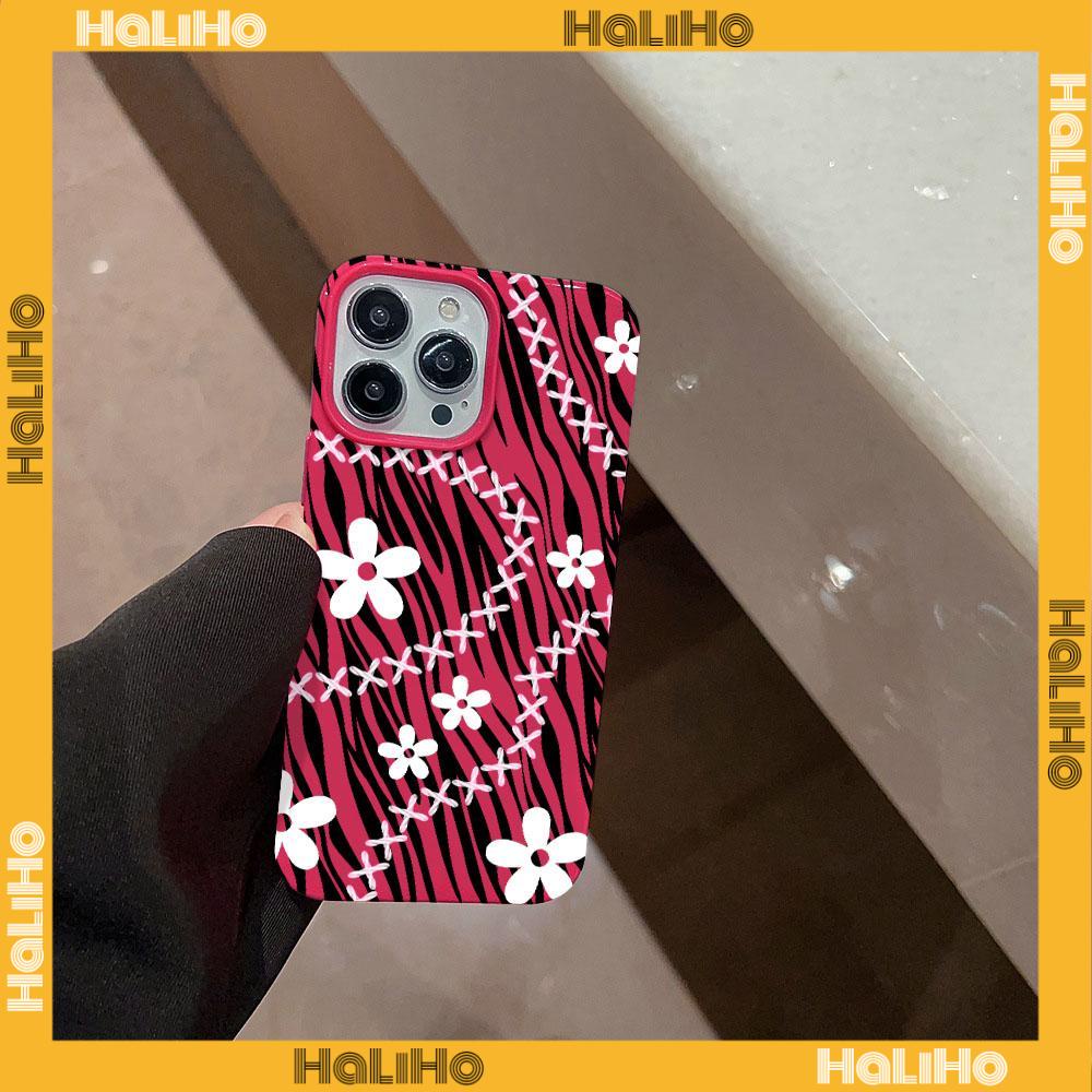 For iPhone 11 iPhone Case Red Glossy TPU Soft Case Shockproof Protection Camera Full Screen White Flowers Compatible with iPhone 14 13 Pro max 12 Pro Max 11 xr xs max 7 8Plus