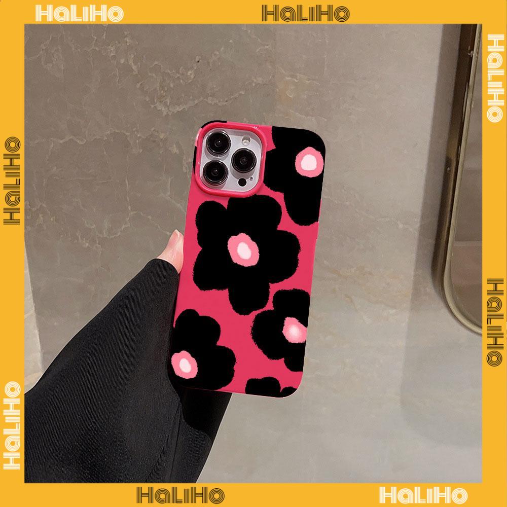 For iPhone 11 iPhone Case Red Glossy TPU Soft Case Shockproof Protection Camera Cute Black Beautiful Flowers Compatible with iPhone 14 13 Pro max 12 Pro Max 11 xr xs max 7 8Plus