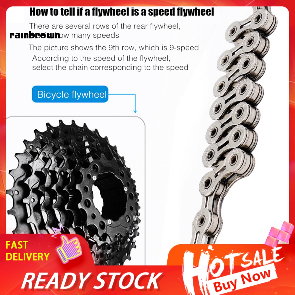 Dây Xích Xe Đạp Leo Núi Mạ Điện Siêu Nhẹ 10 Tốc Độ