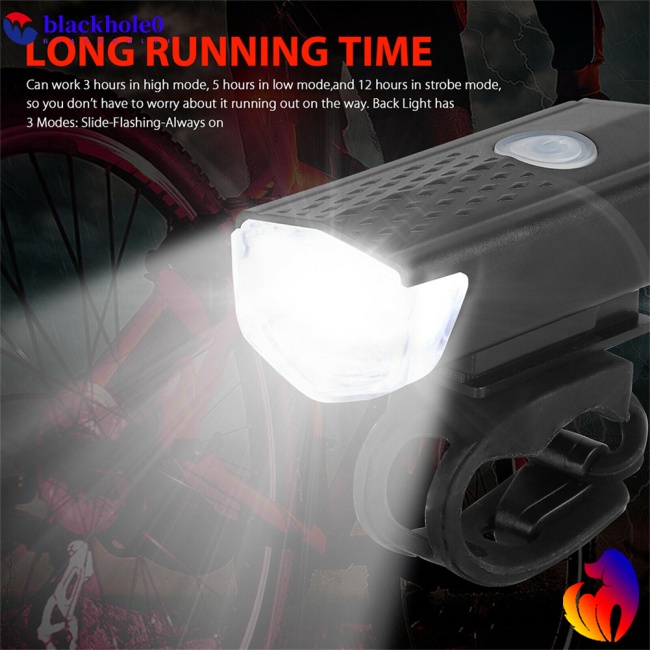 Bộ Đèn Pha LED Sạc USB Chuyên Dụng Cho Xe Đạp Mtb