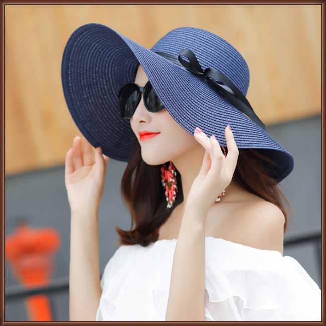 Mũ Rơm Thoáng Khí Có Thể Gấp Gọn Thời Trang Mùa Hè Cho Nữ