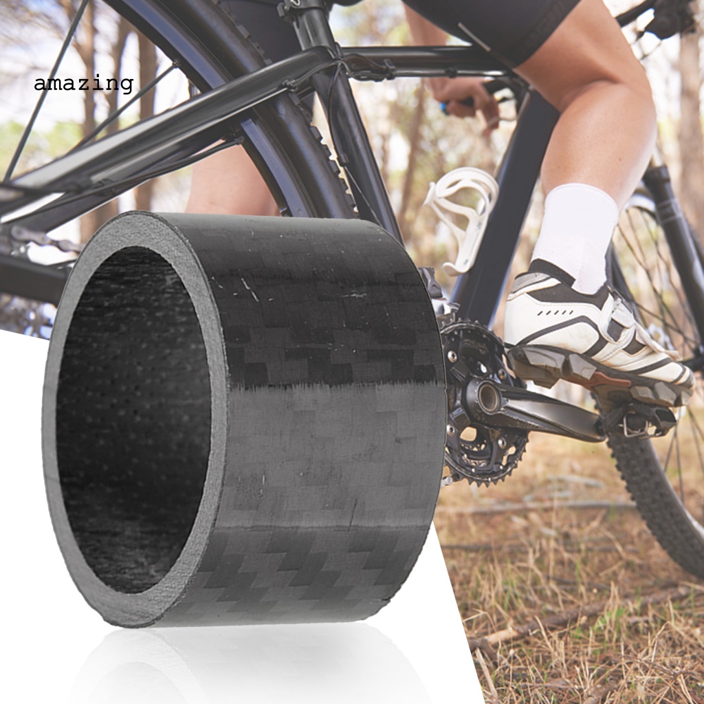 Bộ 4 Vòng Đệm Cổ Xe Đạp Bằng Sợi Carbon Bền Chắc Kích Thước 5 / 10 / 15 / 20mm