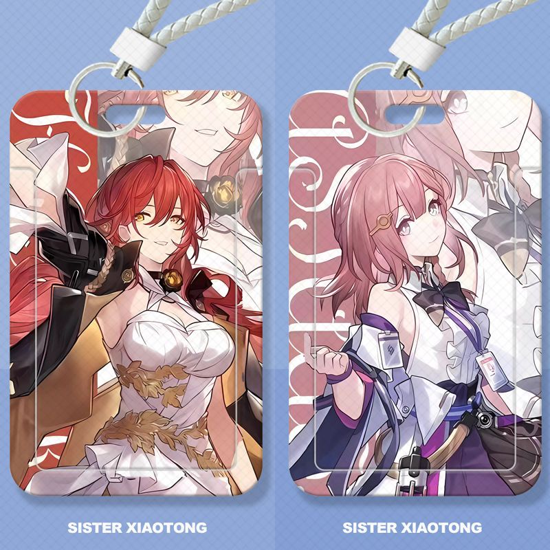 Honkai: Star Rail Student Slider Card Holder Meal Card Bus Card ID Card Protective Case Access Card Campus