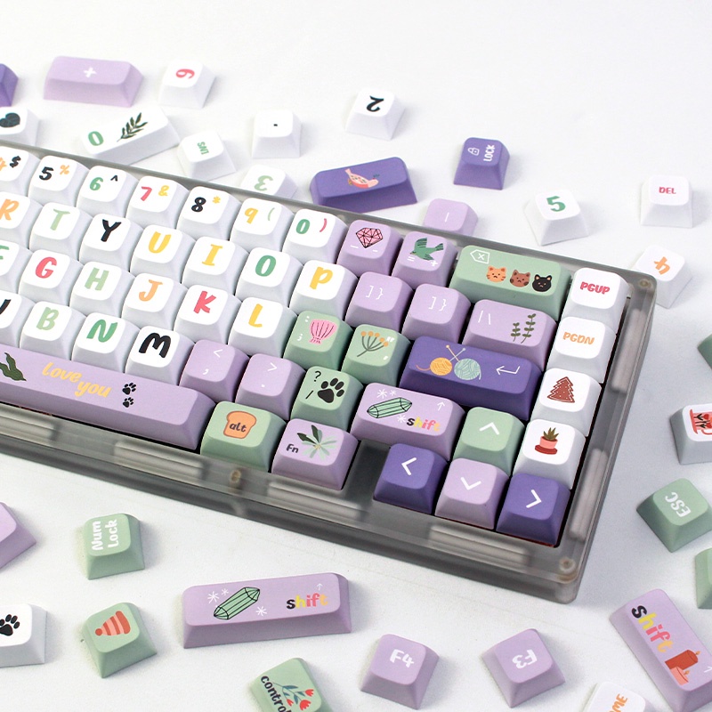 Midsummer Keycaps Colorful  Nắp Đậy Phím Nhiều Màu Sắc XDA PBT