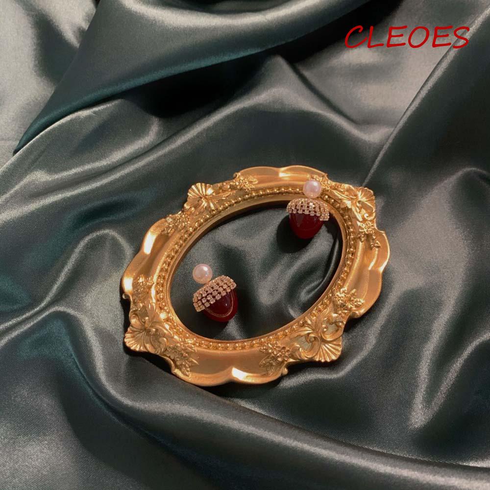 Bông Tai Hình Quả Cherry Bằng Hợp Kim Dễ Thương