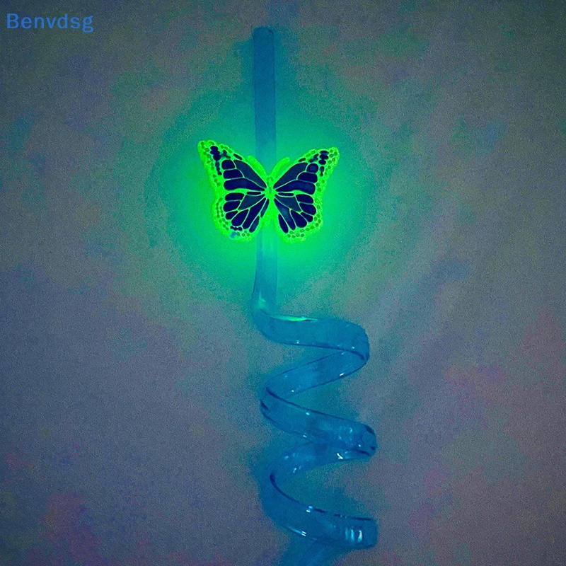 Benvdsg > Ống Hút Hình Bướm Có Đèn Ngủ Sáng Tạo Trang Trí Tiệc Cá Nhân