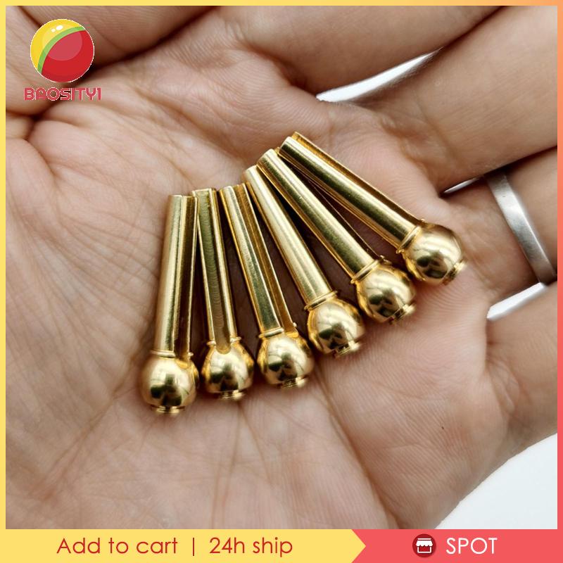 1 Chốt Dây Đàn Guitar Bằng Đồng Thau 6 Pin