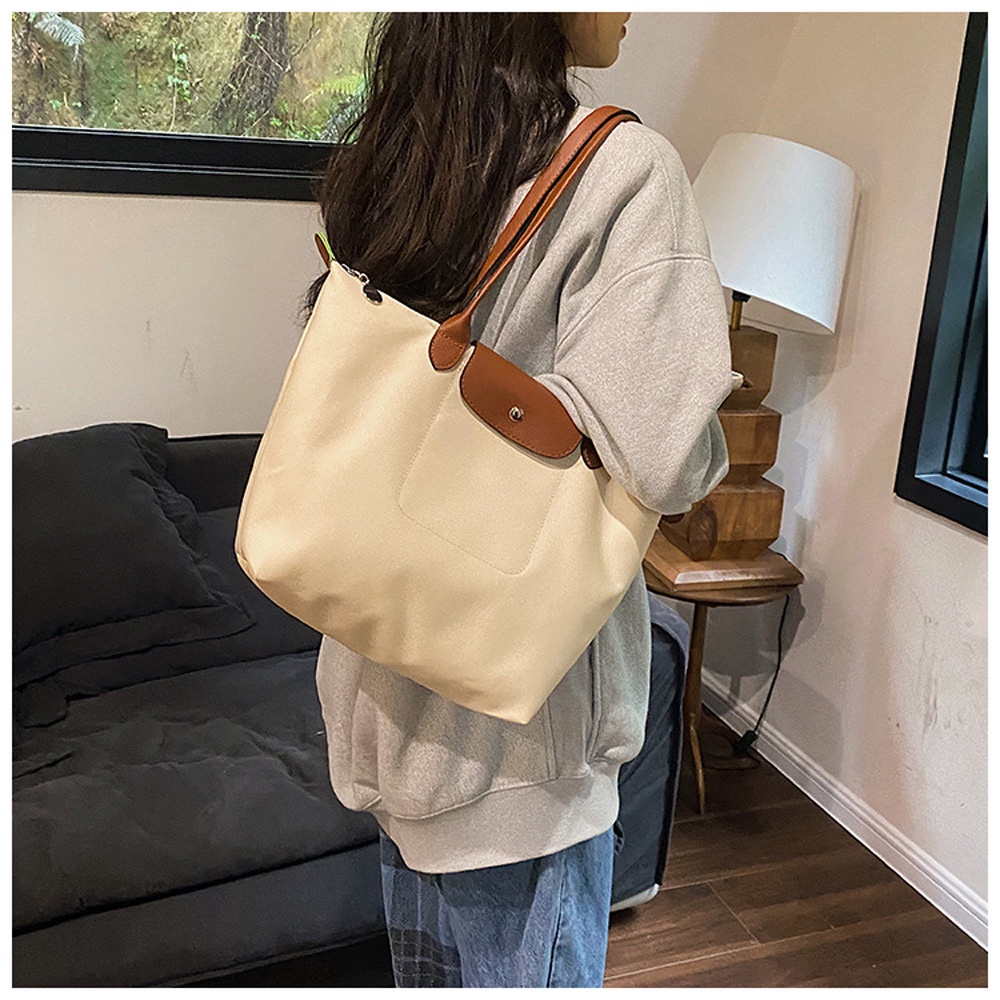 Túi Xách Đeo Vai Bằng Nilon Cỡ Lớn Chống Thấm Nước Cho Nữ