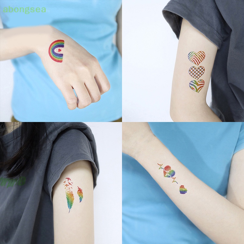 Hình Xăm Dán Tạm Thời Chống Nước Họa Tiết Sọc Rằn Ri Độc Đáo