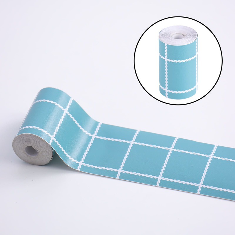 Cuộn 5m Dài Decal Giấy Dán Viền Tường Cao 5cm Có Keo Sẳn (Nhiều Mẫu)