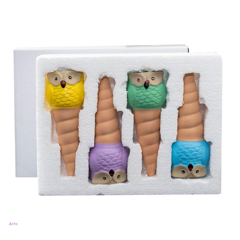 Set 4 Vòi Tưới Cây Tự Động Hình Cú Hoạt Hình Đa Năng Cho Người Lớn Và Trẻ Em