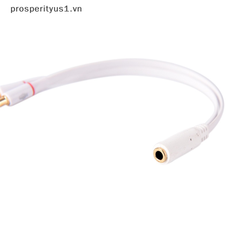 Cáp Chia Âm Thanh Aux Lỗ CắM 3.5mm Sang 2 ĐầU CắM Chữ Y Chuyên NghiệP Cho Tai Nghe PC prosperityus1