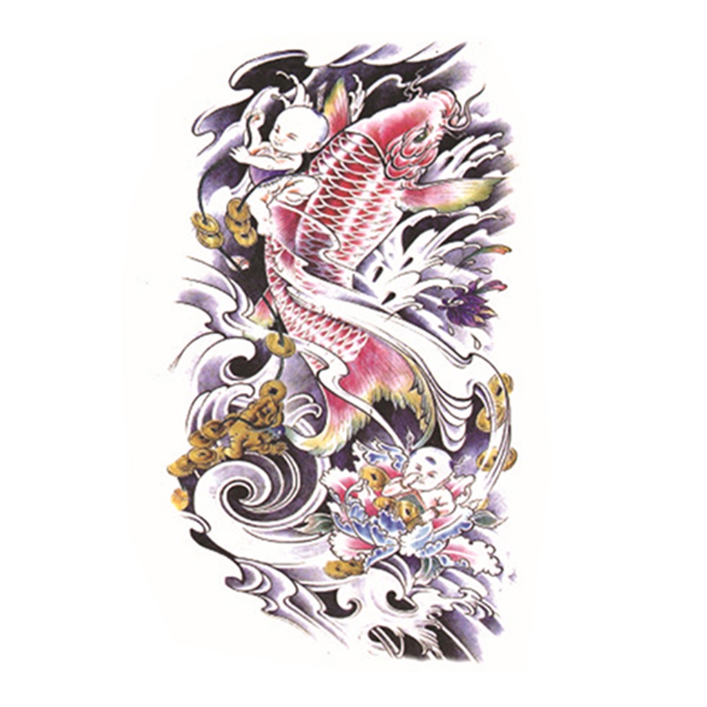 Hình Xăm Dán Tạm Thời Hình Đầu Lâu Quyến Rũ