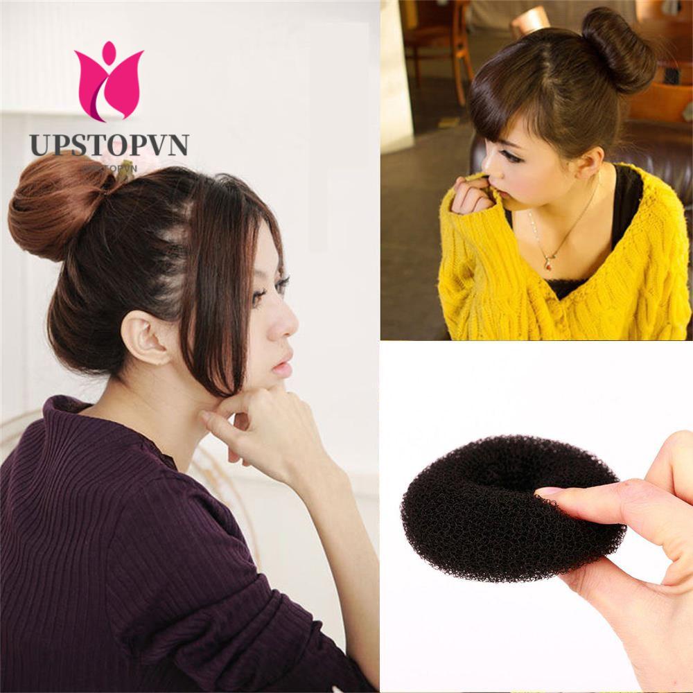 Bộ 3 Dây Buộc Tóc Hình Bánh Donut Xinh Xắn Cho Nữ