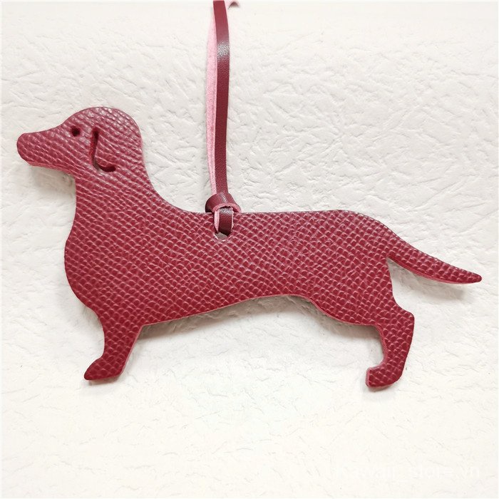 Hàng Mới Về!}Dây Treo Túi Xách Một Mặt Màu Sắc Không Thấm Dầu Hình Chú Chó Dachshund Đơn Giản Dễ Thương Fema