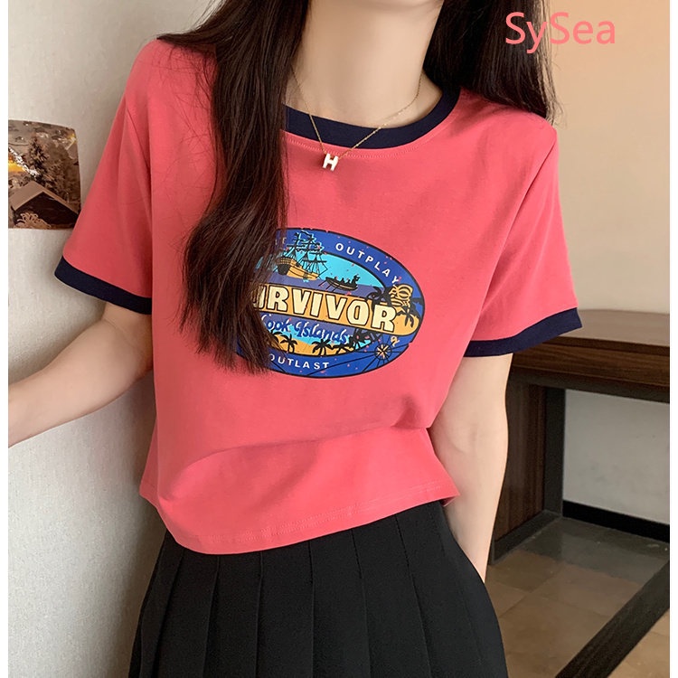 Áo Thun Plus Size In Chữ Thời Trang Mùa Hè Cho Nữ