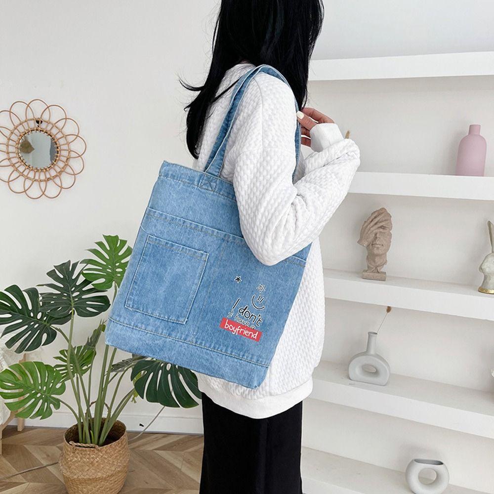 Túi Xách Đựng Son Môi / Đồ Trang Điểm Sức Chứa Lớn In Chữ Đơn Giản Sành Điệu Dành Cho Nữ