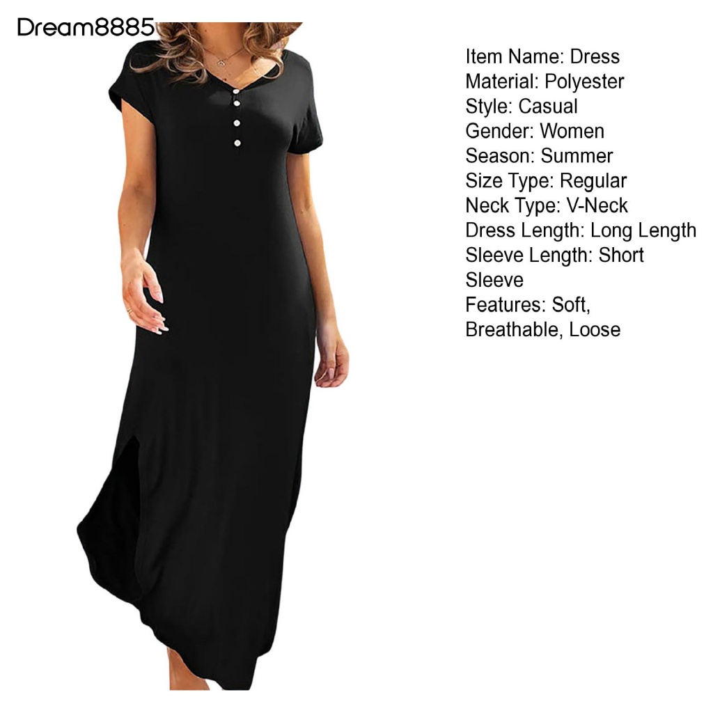 [Mabre85 Stock] Váy Nữ Mùa Hè Màu Trơn