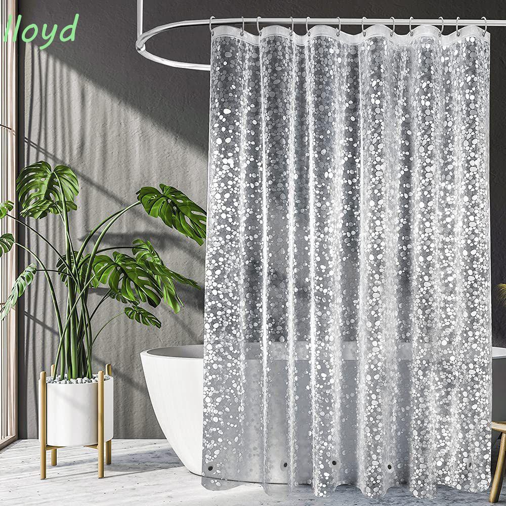 Rèm Cửa Nhà Tắm Trong Suốt Chống Nấm Mốc Kèm Móc Treo 180 / 200cm Tiện Dụng