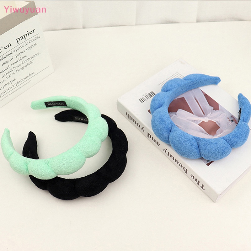 < Yiwuyuan > Băng Đô Cài Tóc Bằng Xốp Mềm Mại Phong Cách Retro Spa Mới