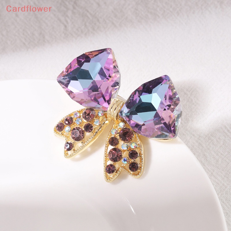 Ghim Cài Áo Hình Nơ Đính Đá Lấp Lánh Thời Trang Mới