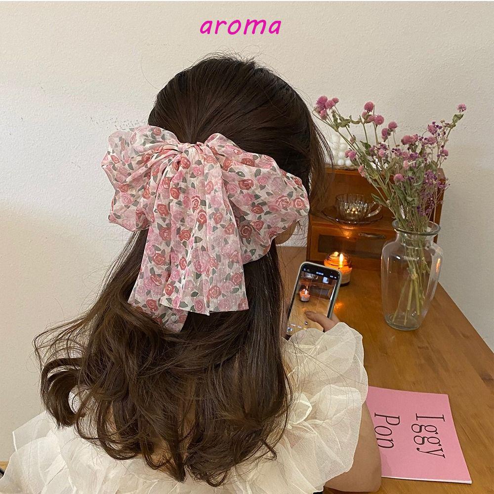 Dây Cột Tóc Co Giãn In Họa Tiết Đơn Giản Phong Cách Hàn Quốc Cho Nữ