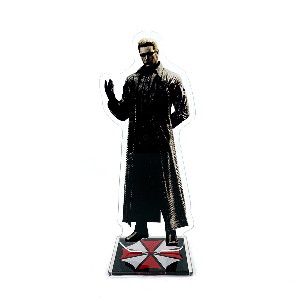Mô Hình Nhân Vật Albert Wesker Cầm Dù Đứng Bằng acrylic