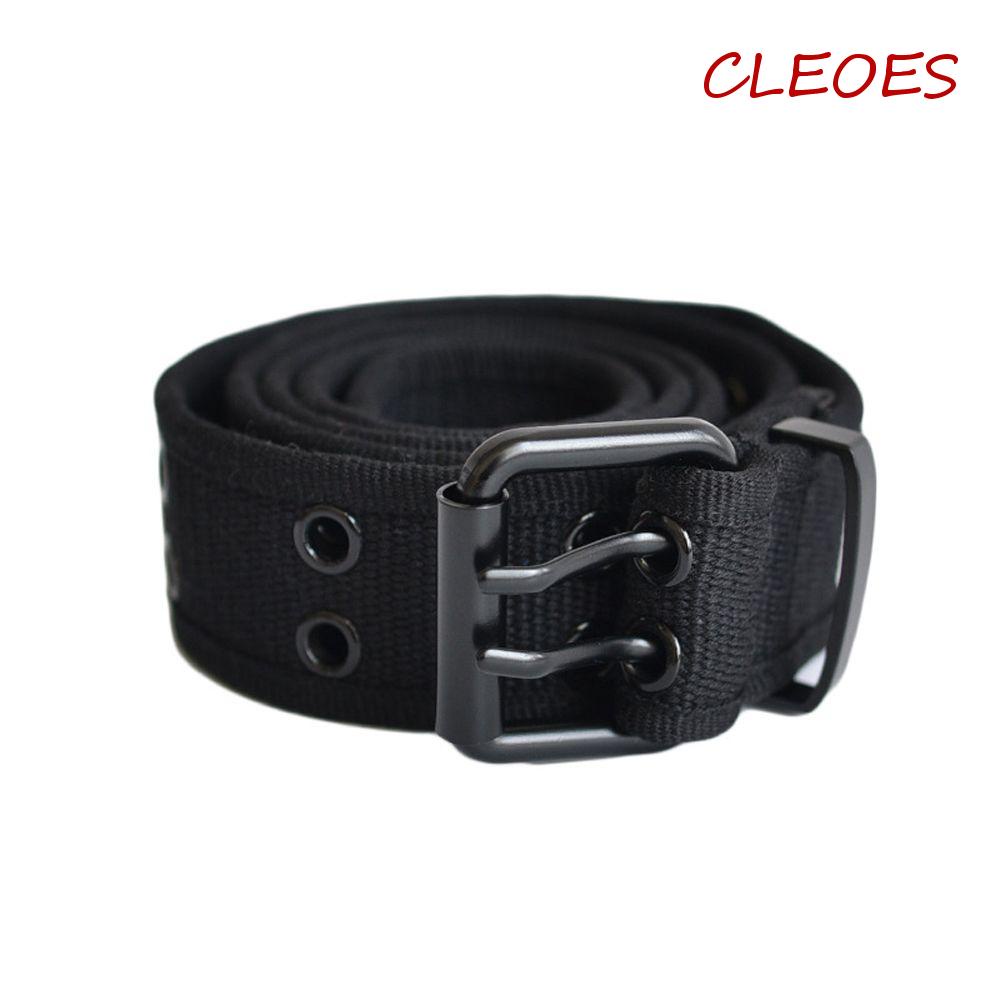 Thắt Lưng Vải Canvas Khóa Kim Loại Phong Cách Hàn Quốc Thời Trang Cho Nam Và Nữ