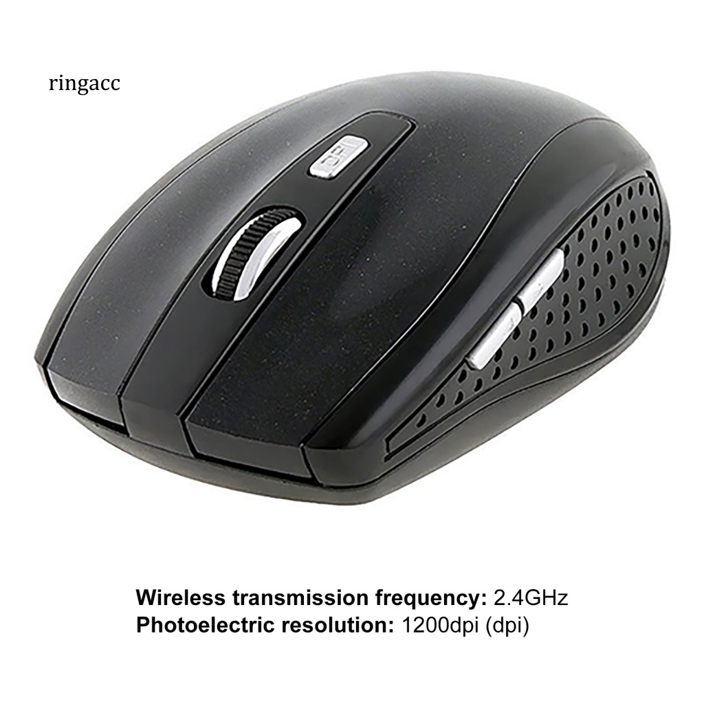 Chuột Quang Không Dây 2.4GHz ĐầU NhậN USB 2.0 Cho Laptop / PC