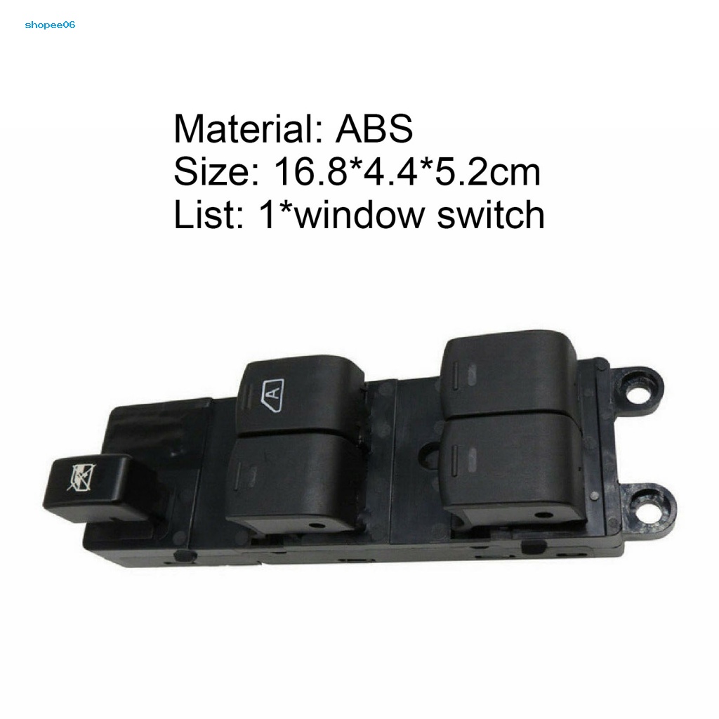 Công Tắc Nâng Cửa Sổ Phía Trước / Trái Bằng ABS Độ Bền Cao Chống Thấm Nước 25401-BB60B Cho Nissan Qashqa