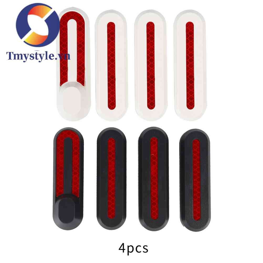 Bộ 4 Miếng Dán Phản Quang Bảo Vệ Bánh Xe Scooter Điện M365