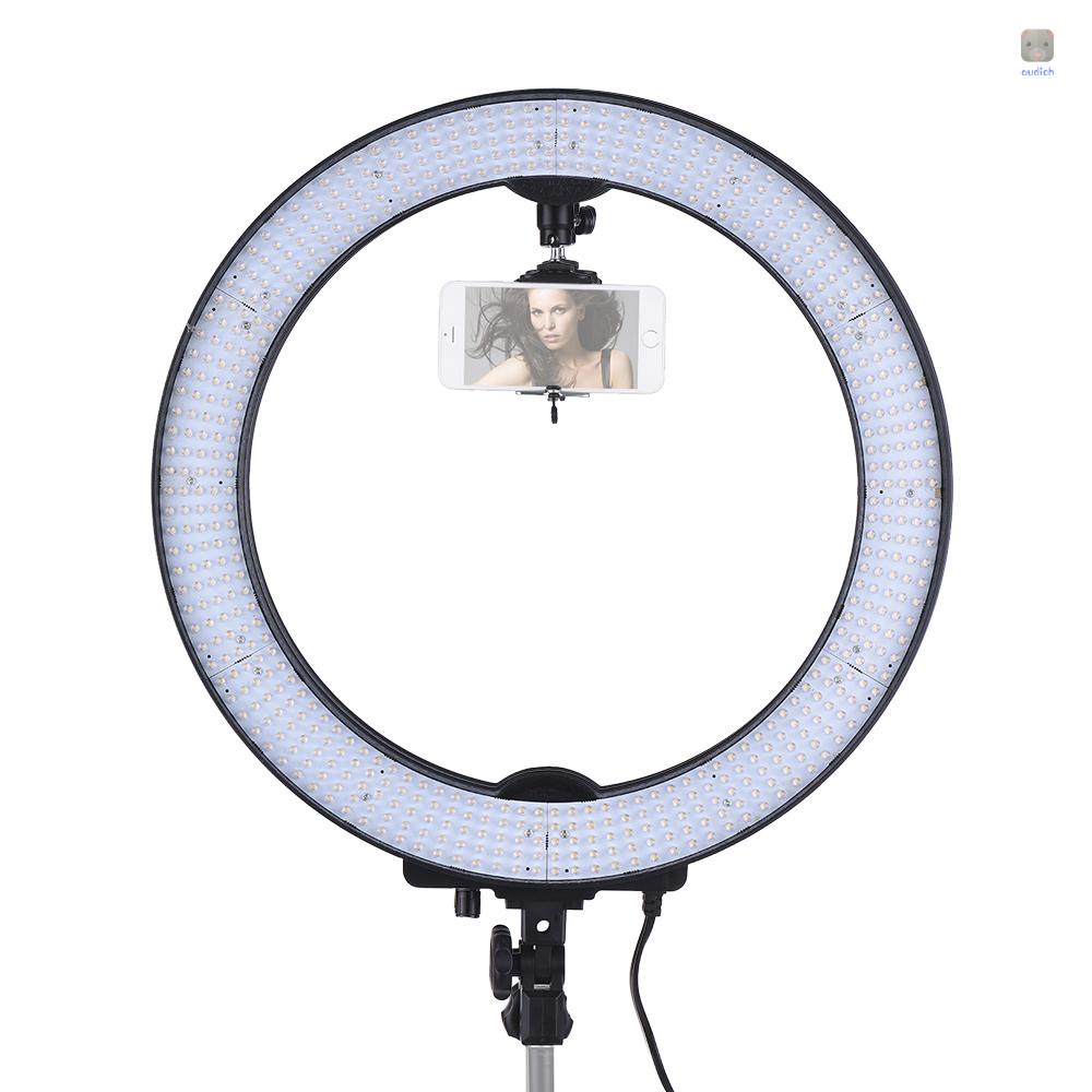 Vòng Đèn LED Andoer LA-650D 5500K 36W 600 Bóng Có Thể Điều Chỉnh Không Bước Kèm Túi Lọc Màu Sắc Dành Cho Nhiếp Ảnh Chân Dung Chụp Ảnh