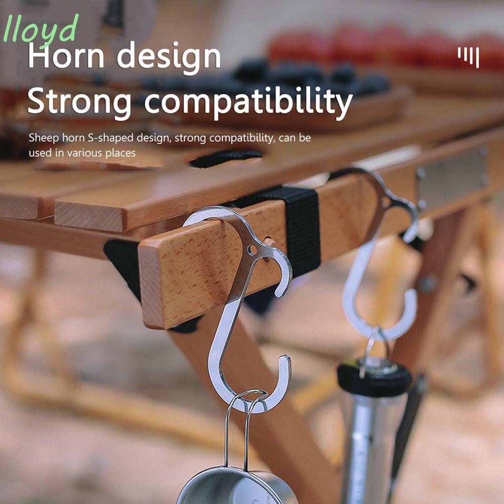 Móc Treo Nồi Bằng Thép Không Gỉ Hình Chữ S Tiện Dụng Khi Đi Cắm Trại