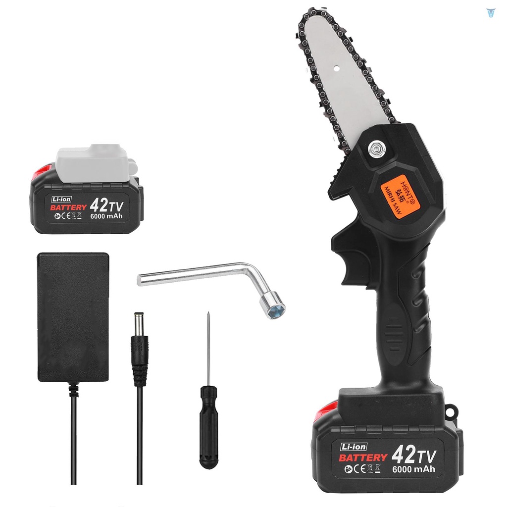 Máy Cưa Điện Một Tay Cầm 4 Inch 21V 6.0A Có Thể Sạc Lại Dùng Cắt Tỉa Cành Cây