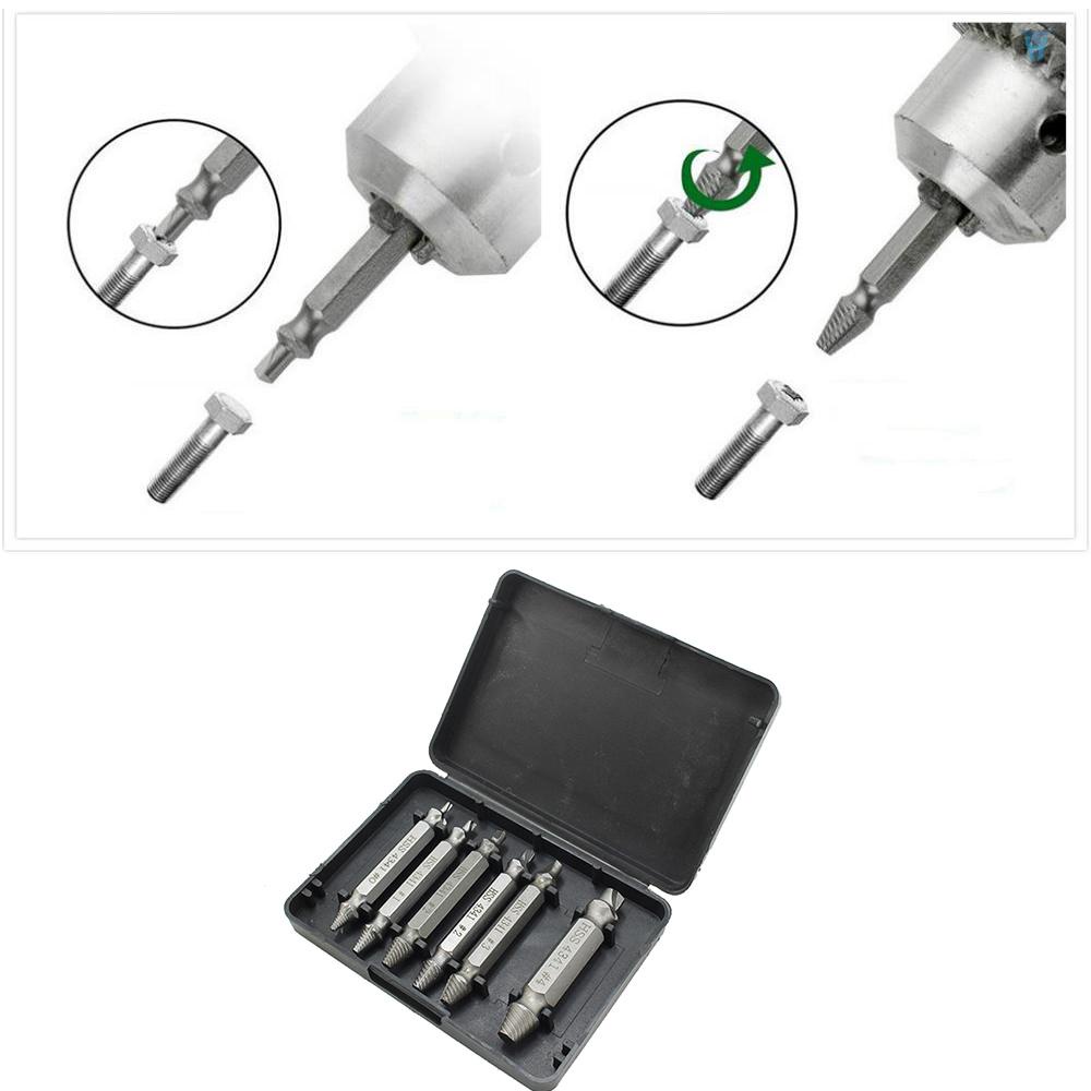 Set 6 Đầu Mũi Khoan Tháo Gỡ Ốc Vít Bị Hỏng