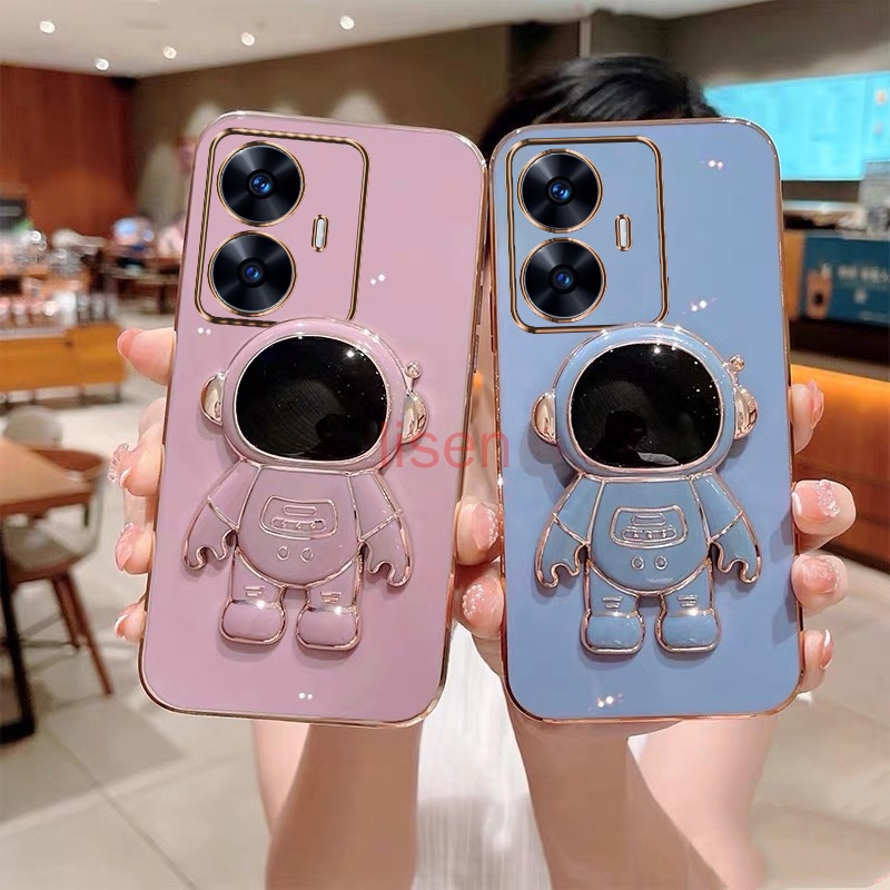 Ốp lưng Realme C55 Ốp Điện Thoại Có Giá Đỡ Hình Phi Hành Gia Cho Realme C55 / 10 / 10 Pro 5G / C33 / C35 / C30 / C30S / C21Y / C25Y / Realme 10 Pro Plus 5G YHY