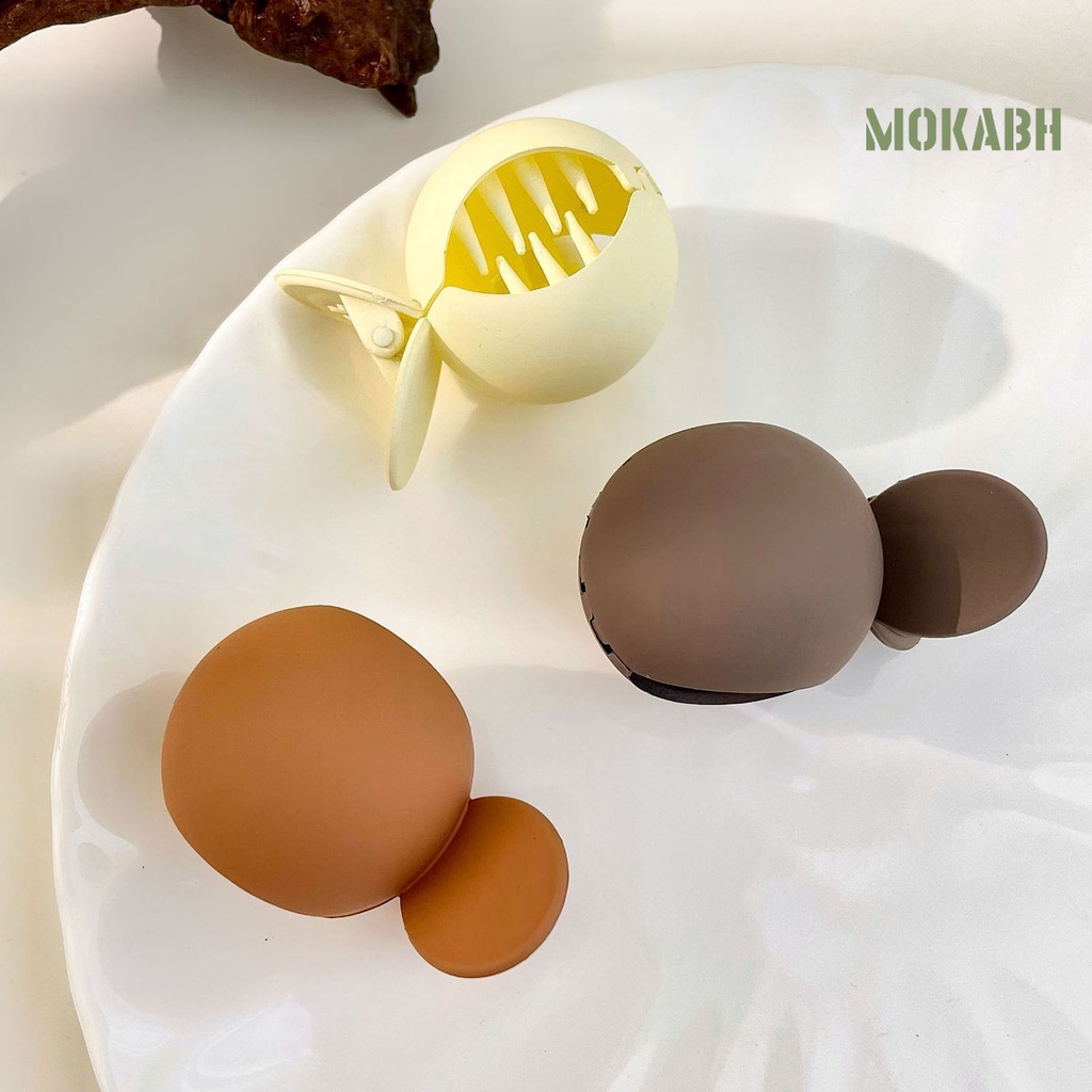 Kẹp Tóc Đuôi Ngựa Màu Trơn Chống Trượt Tiện Dụng