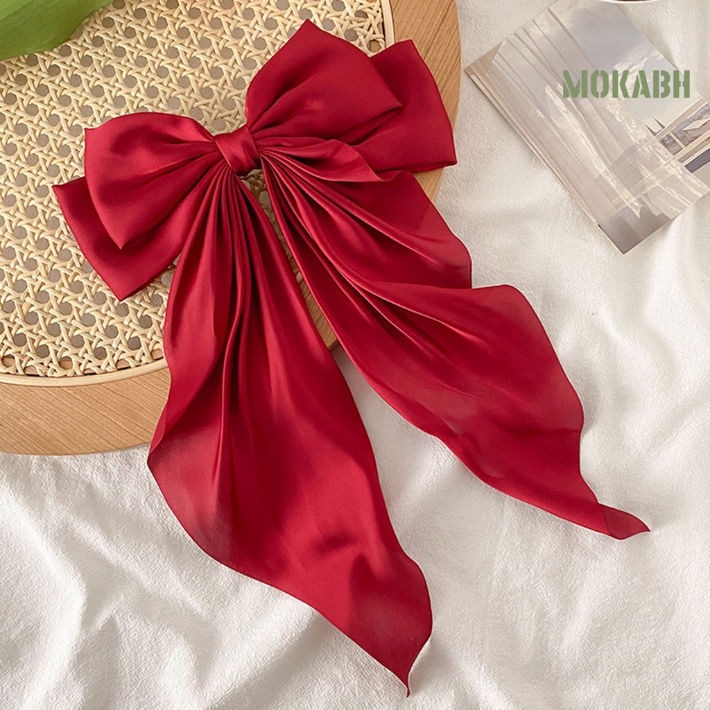 Kẹp Tóc Nơ Lớn Không Trượt Kiểu Trung Hoa Tinh Tế