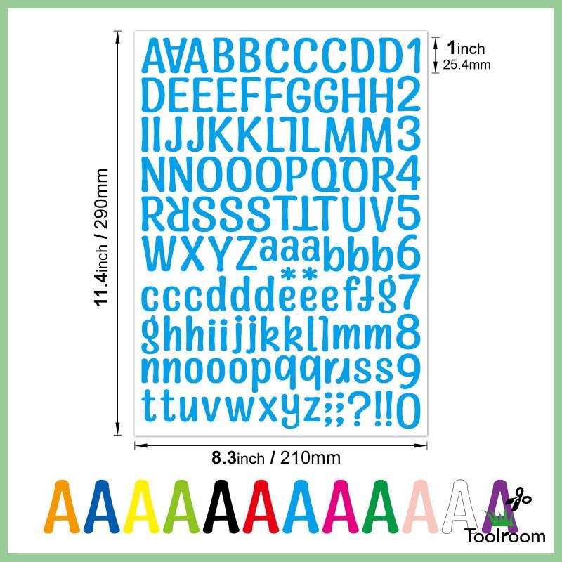 Nhãn Dán Chữ Số Vinyl Tự Dính Trang Trí Xe Hơi Trong Nhà