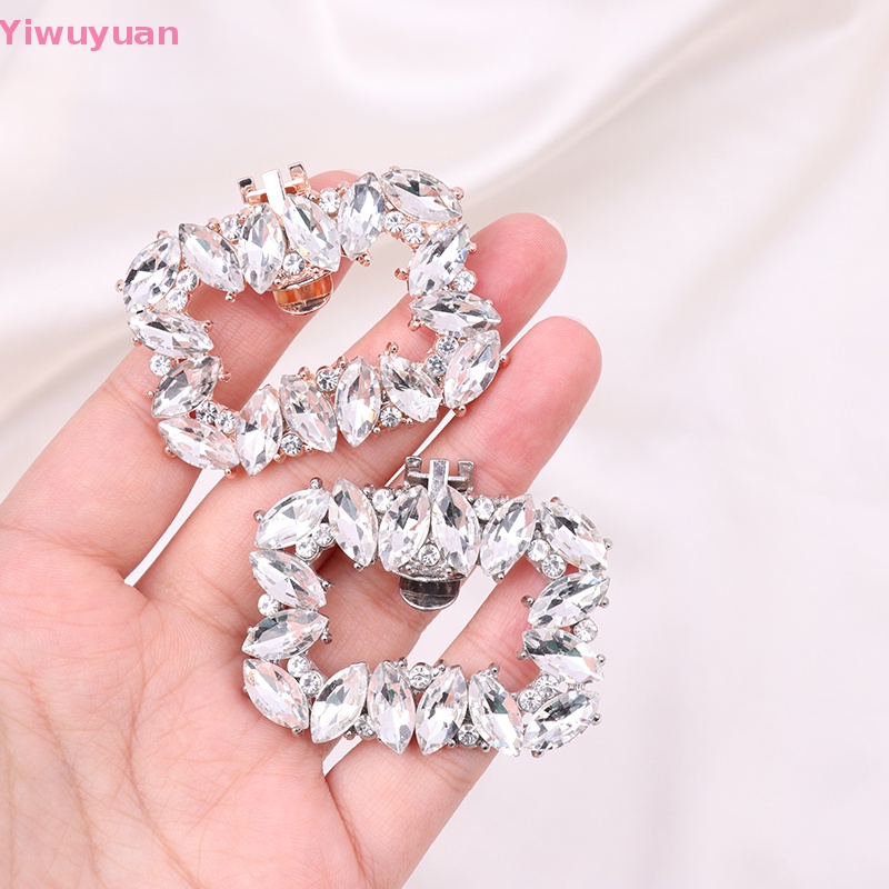 1 Kẹp Giày Cao Gót Đính Pha Lê Mới Cho Cô Dâu