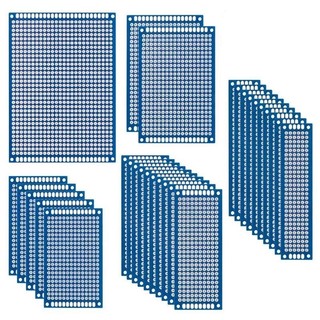 Bộ 2 bảng mạch mẫu pcb màu xanh dương 5x7cm 4x6cm 3x7cm 2x8cm