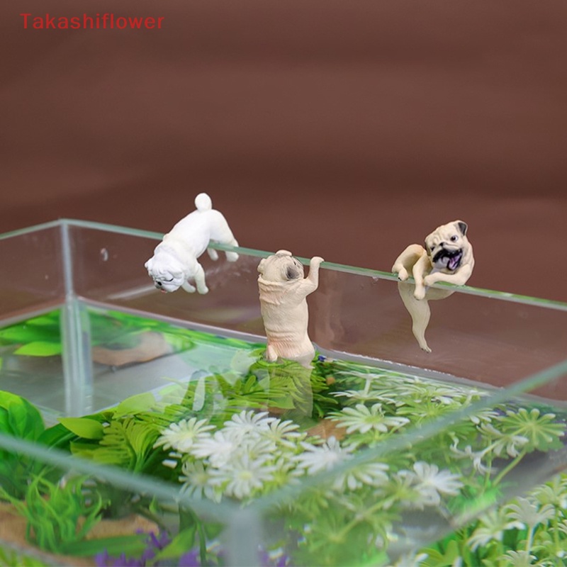 Phụ Kiện Treo Trang Trí Bể Cá Hình Chó Pug Dễ Thương