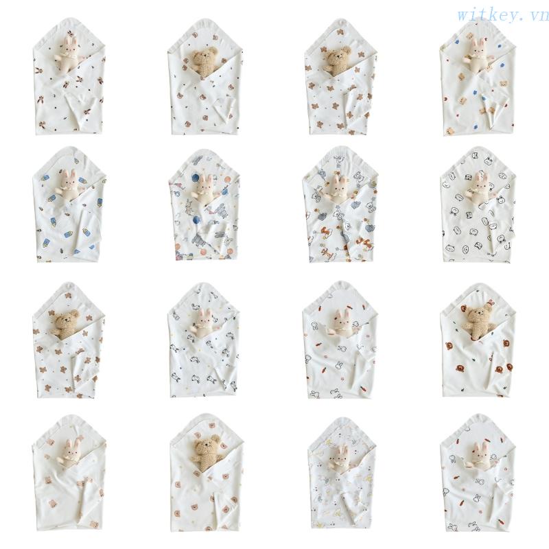 Chăn Cotton Quấn Em Bé Thoáng Khí Thấm Hút Tốt