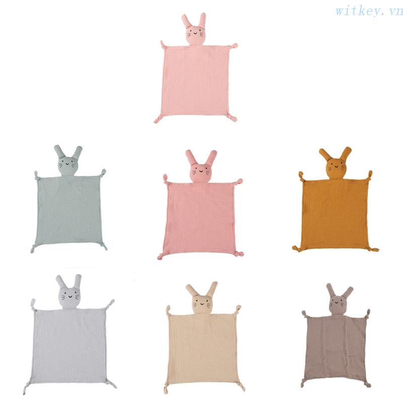 Chăn Cotton Gạc Mềm Mại Hình Mèo An Toàn Cho Bé