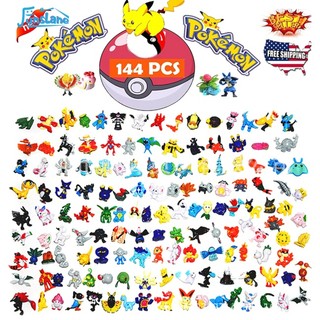 Set 144 mô hình đồ chơi nhân vật hoạt hình pokemon